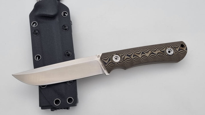 B-Ware Jäger JARS Messer Outdoor Jagd Bushcraft Messer Beige/Kydex