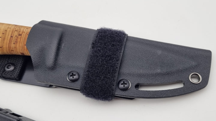 Kydex Messerscheide für Luchs Birkenrinde/Titan und 2 Klettstreifen