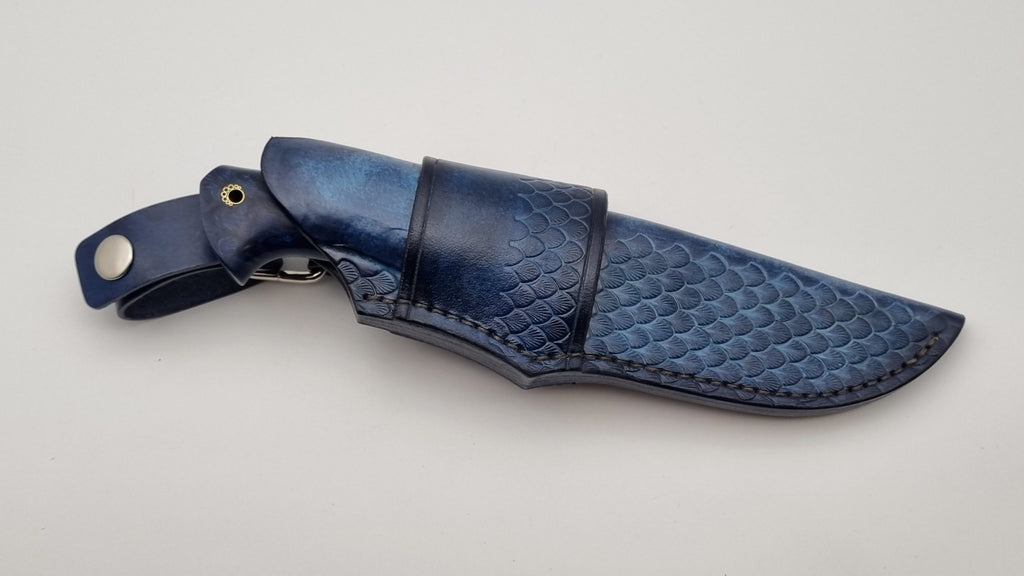 Norka JARS Custom Knife Damast Stahl Mosaik Pin Maserbirke Jagd Outdoor Messer 60 HRC