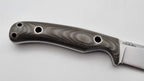 Echis JARS Serien Custom Knife Titan Pins Micarta Jagd Outdoor Messer  N690 60 HRC Brushed Stein
