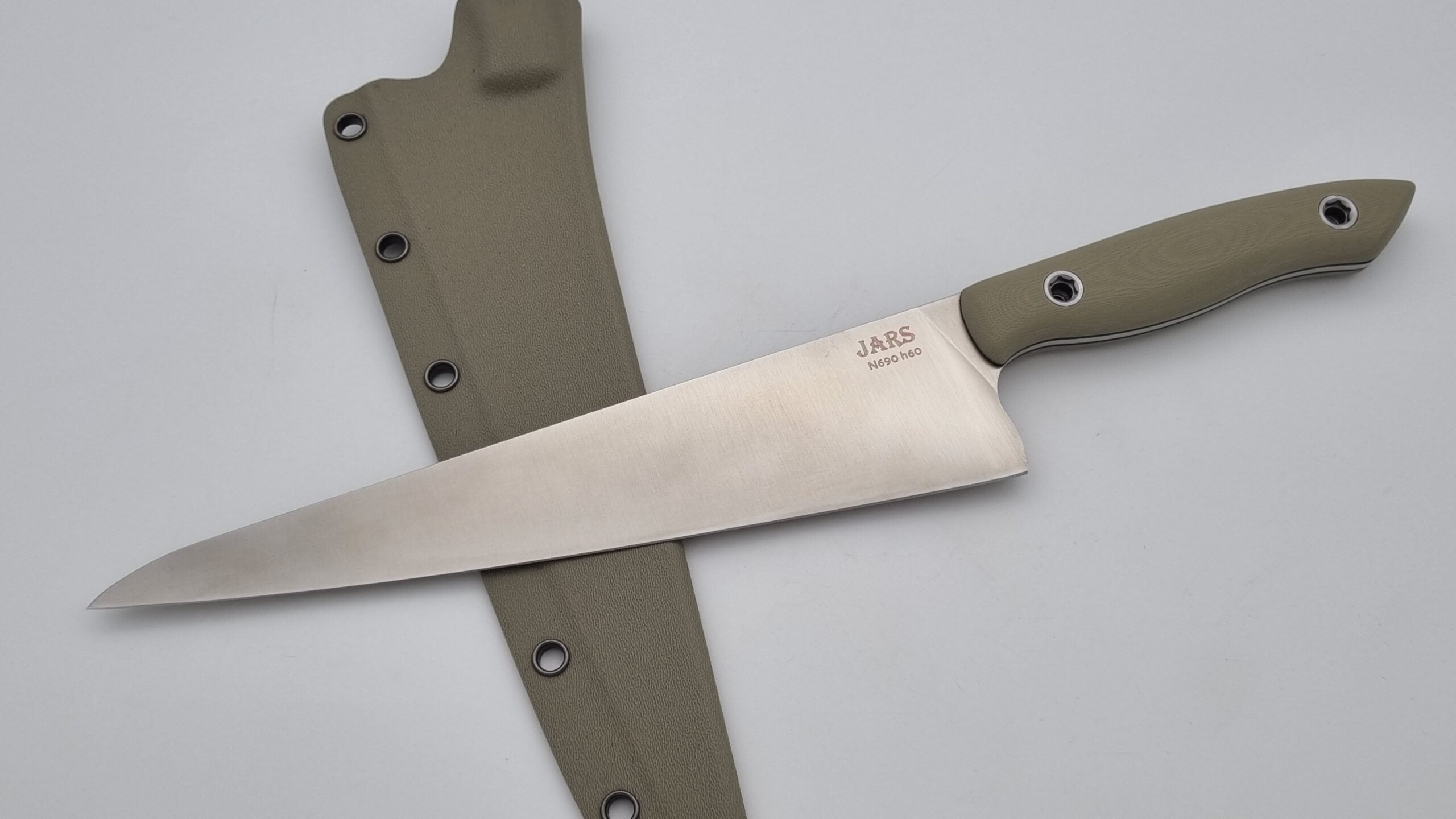 Speisenkaiser JARS Kochmesser Outdoor Küchenmesser G10 Grau