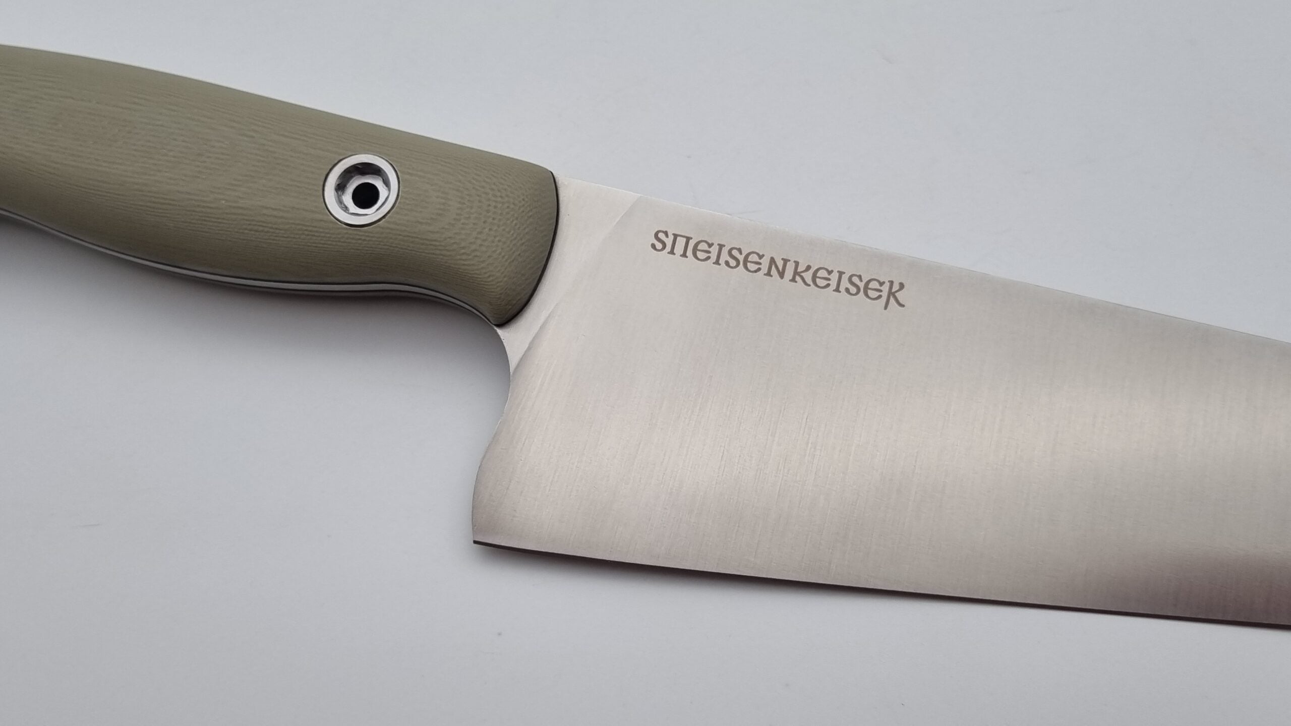 Speisenkaiser JARS Kochmesser Outdoor Küchenmesser Stahl N690 60HRC G10 Grau