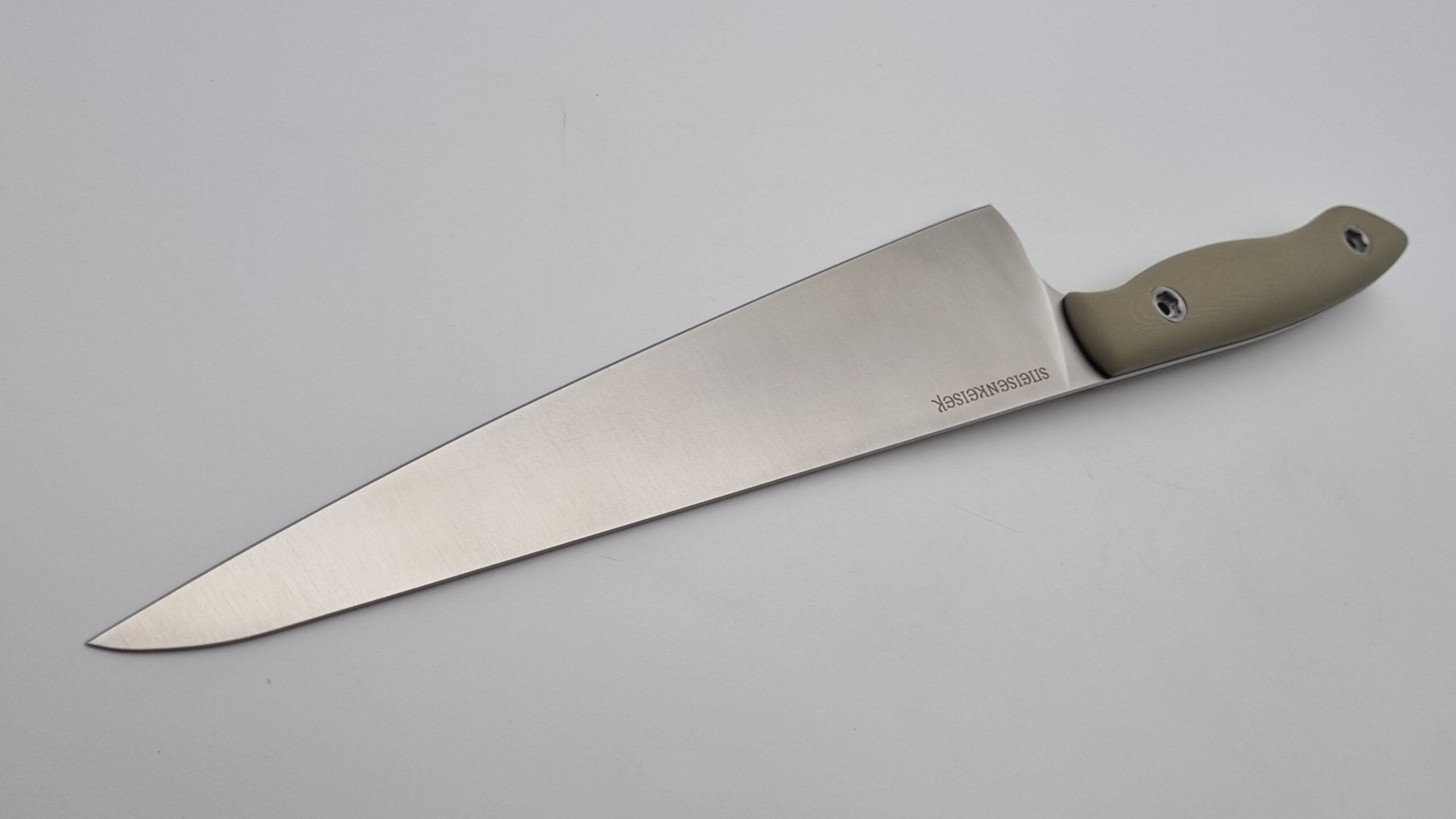 Speisenkaiser JARS Kochmesser Outdoor Küchenmesser Stahl N690 60HRC G10 Grau