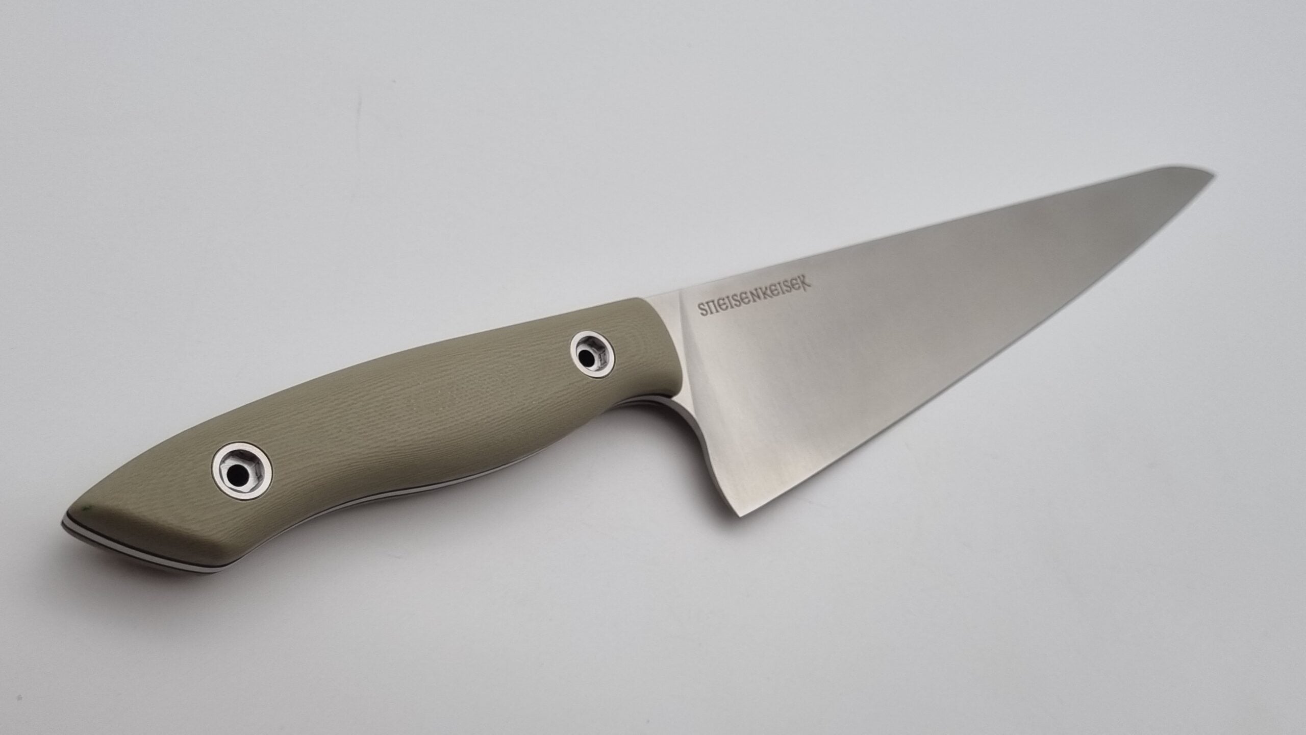 Speisenkaiser JARS Kochmesser Outdoor Küchenmesser Stahl N690 60HRC G10 Grau