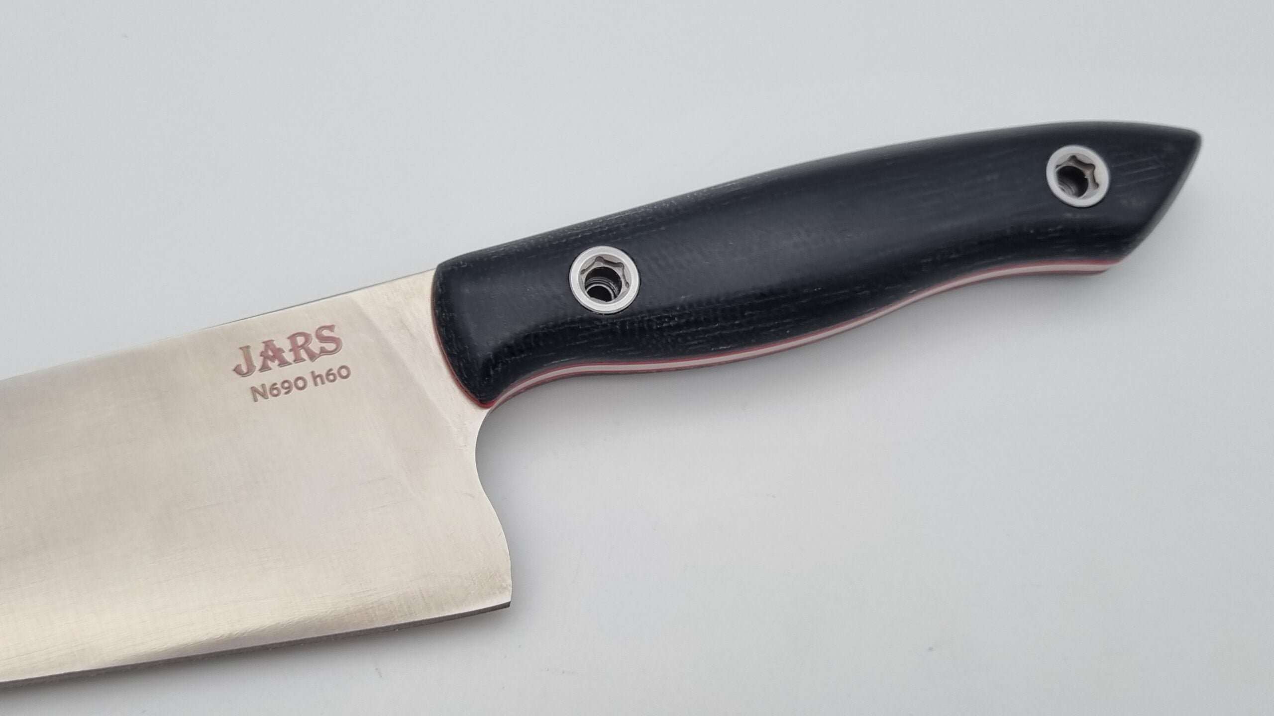 Speisenkaiser JARS Kochmesser Outdoor Küchenmesser Stahl N690 60HRC Micarta Schwarz