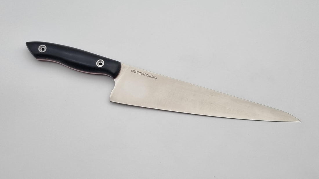 Speisenkaiser JARS Kochmesser Outdoor Küchenmesser Stahl N690 60HRC Micarta Schwarz