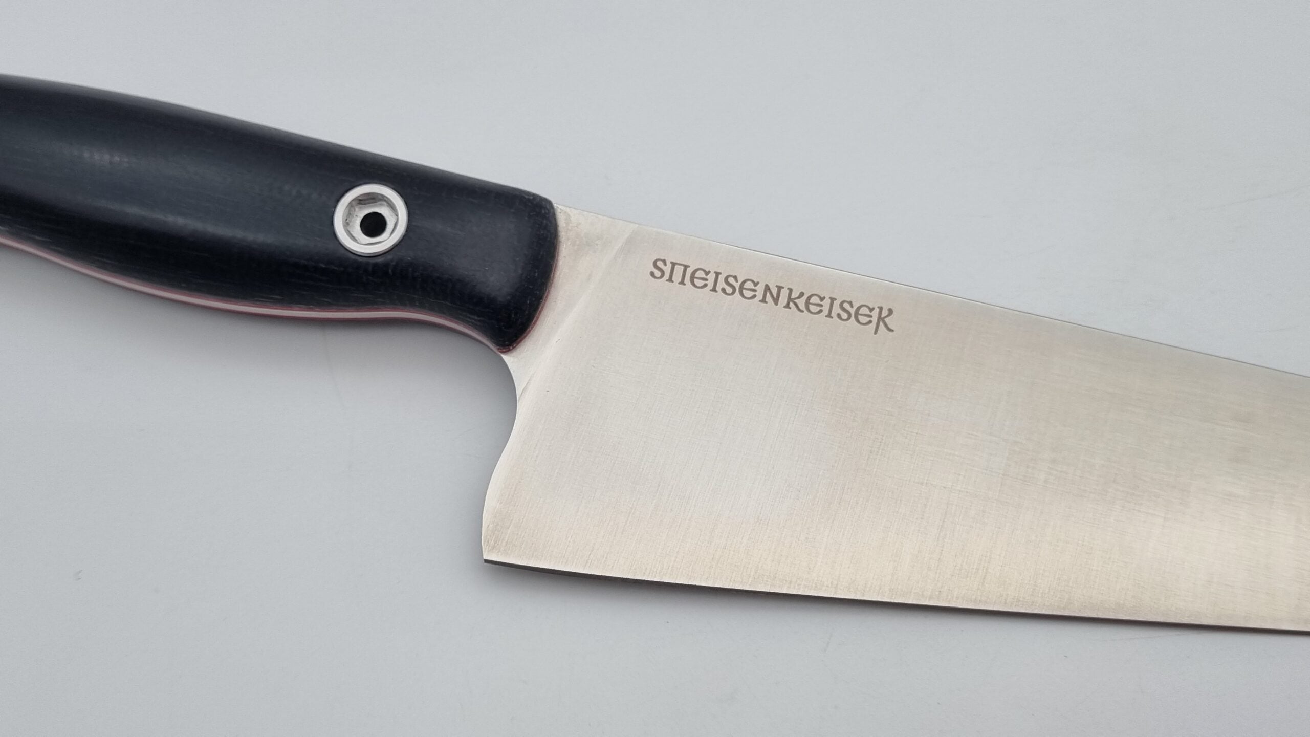 Speisenkaiser JARS Kochmesser Outdoor Küchenmesser Stahl N690 60HRC Micarta Schwarz