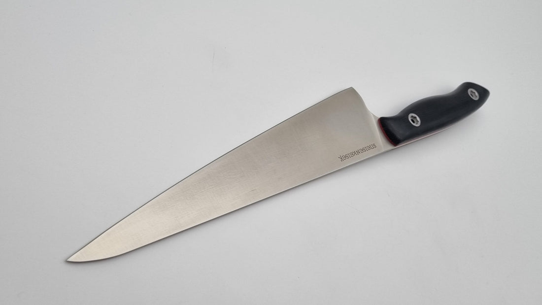 Speisenkaiser JARS Kochmesser Outdoor Küchenmesser Stahl N690 60HRC Micarta Schwarz