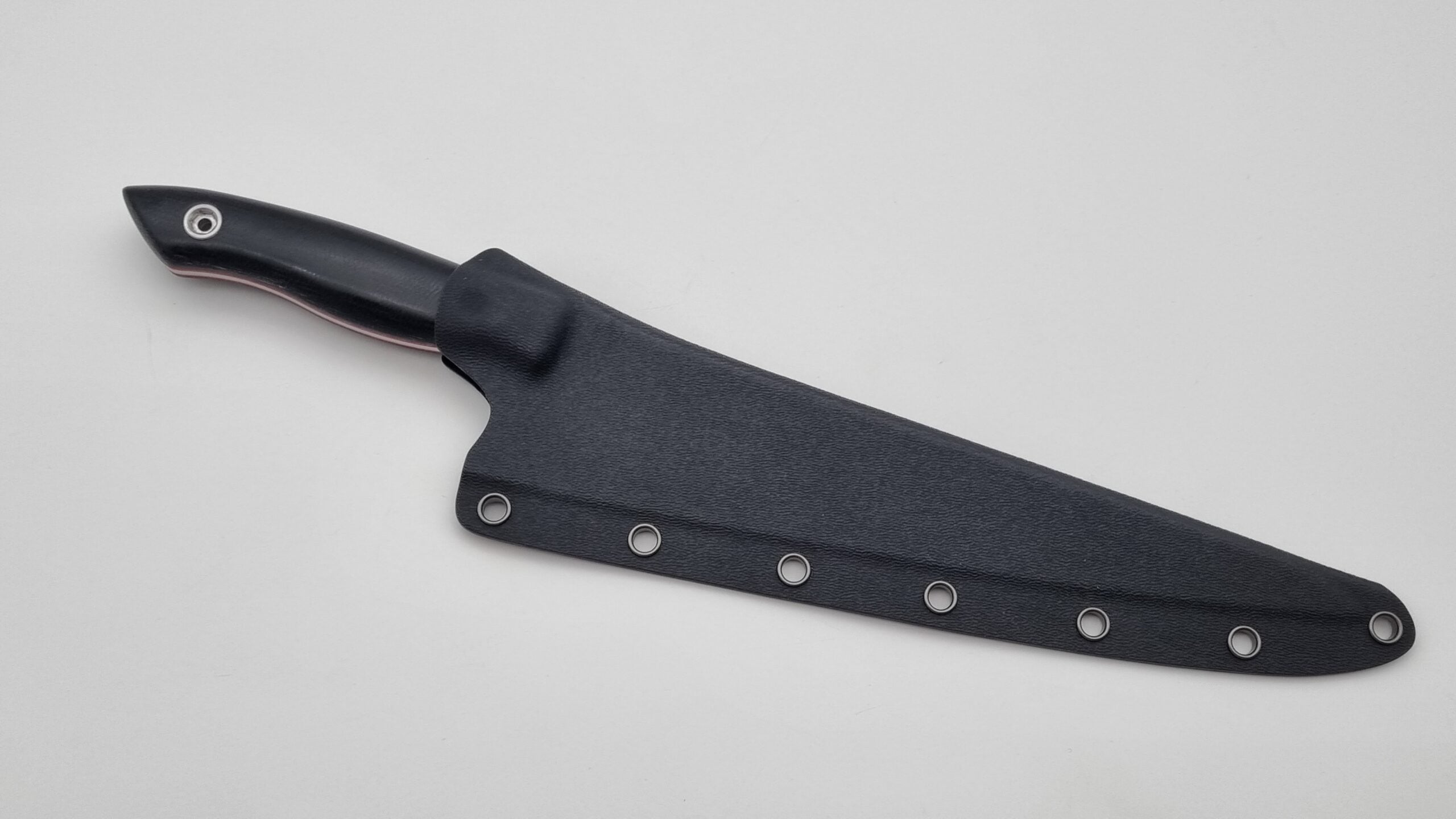 Speisenkaiser JARS Kochmesser Outdoor Küchenmesser Stahl N690 60HRC Micarta Schwarz