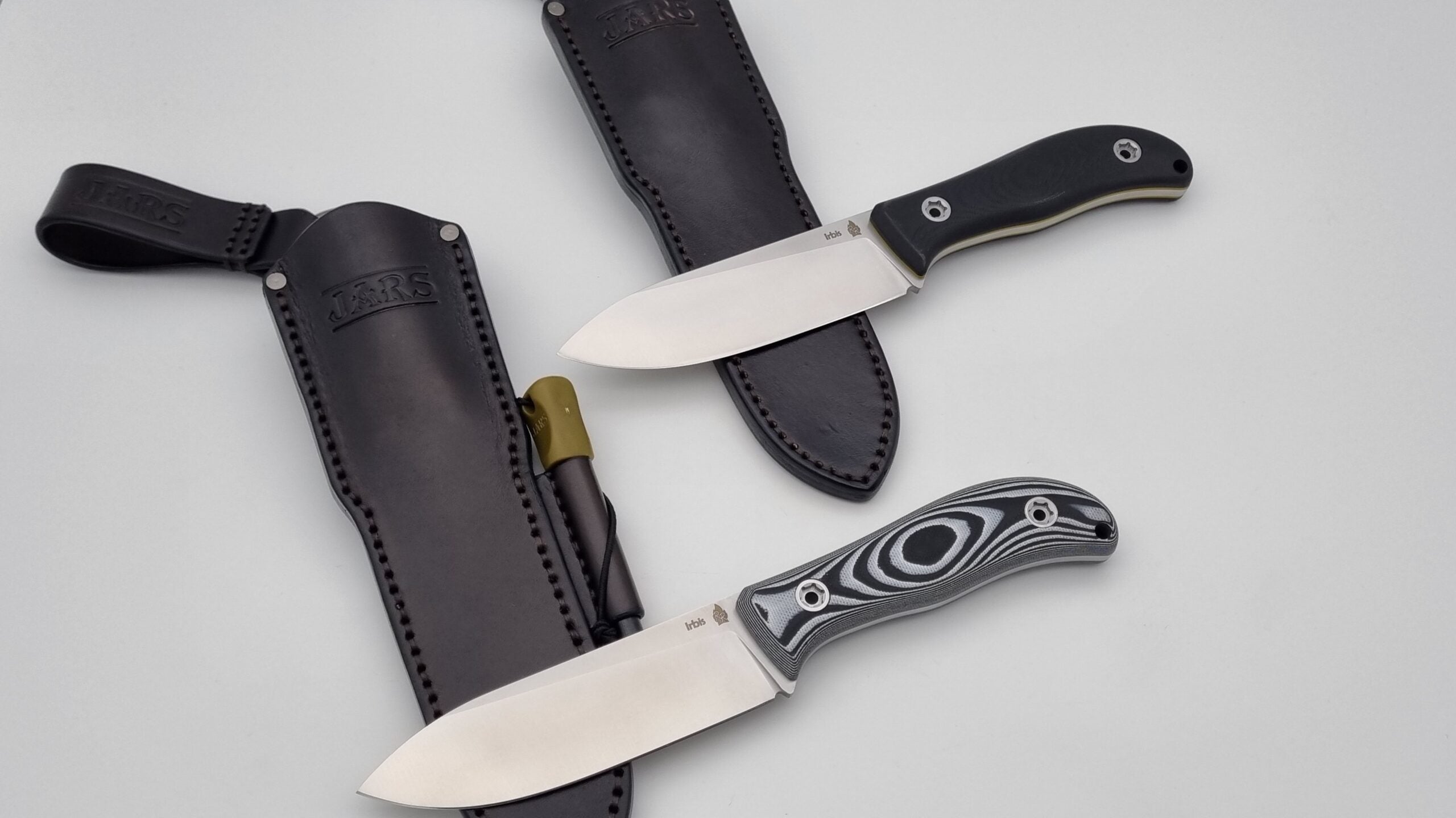 Irbis JARS Messer von Reini Rossmann Outdoor Jagd Bushcraft Messer Lederdscheide
