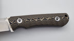 B-Ware Jäger JARS Messer Outdoor Jagd Bushcraft Messer Beige/Kydex