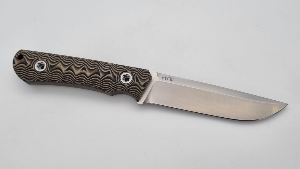B-Ware Jäger JARS Messer Outdoor Jagd Bushcraft Messer Beige/Kydex