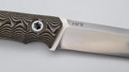 B-Ware Jäger JARS Messer Outdoor Jagd Bushcraft Messer  Beige/Lederscheide
