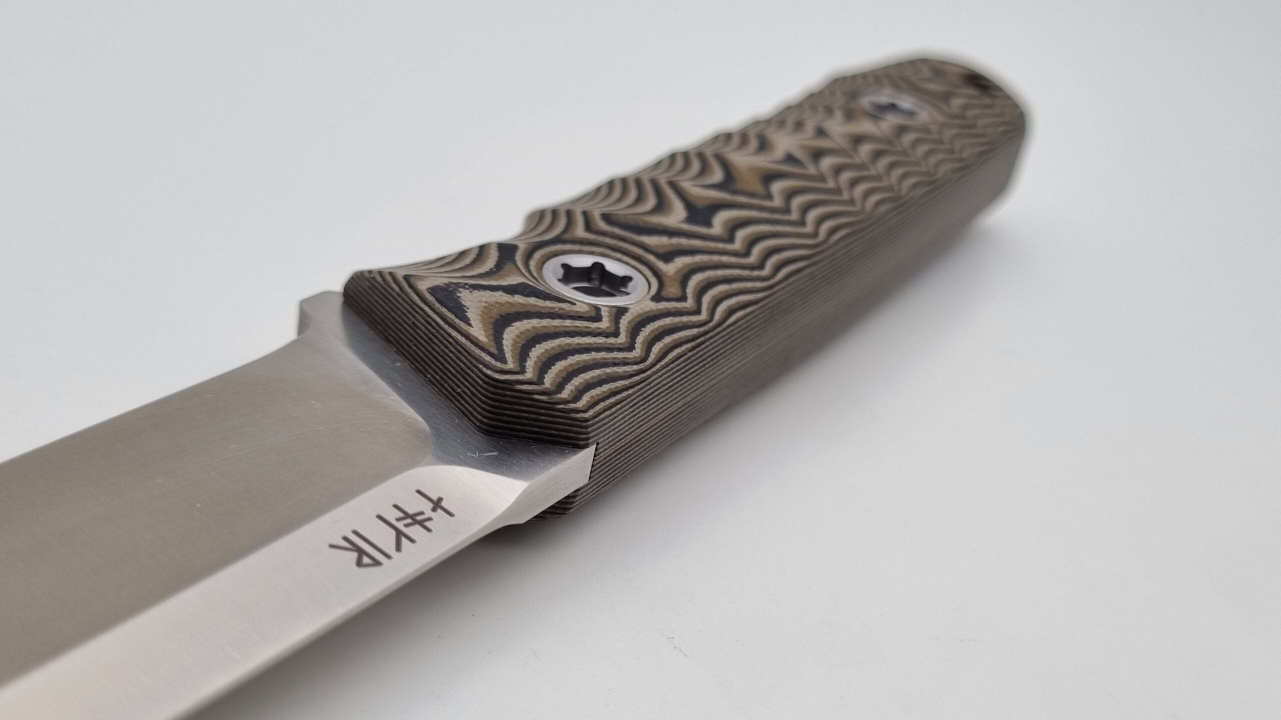 B-Ware Jäger JARS Messer Outdoor Jagd Bushcraft Messer Beige/Kydex