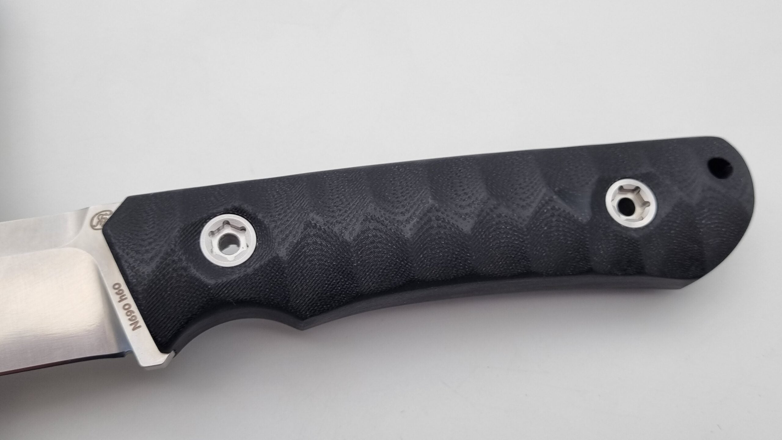 B-Ware Jäger JARS Messer Outdoor Jagd Bushcraft Messer Black Lederscheide