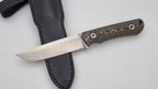 B-Ware Jäger JARS Messer Outdoor Jagd Bushcraft Messer  Beige/Lederscheide