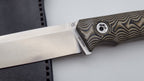 B-Ware Jäger JARS Messer Outdoor Jagd Bushcraft Messer  Beige/Lederscheide