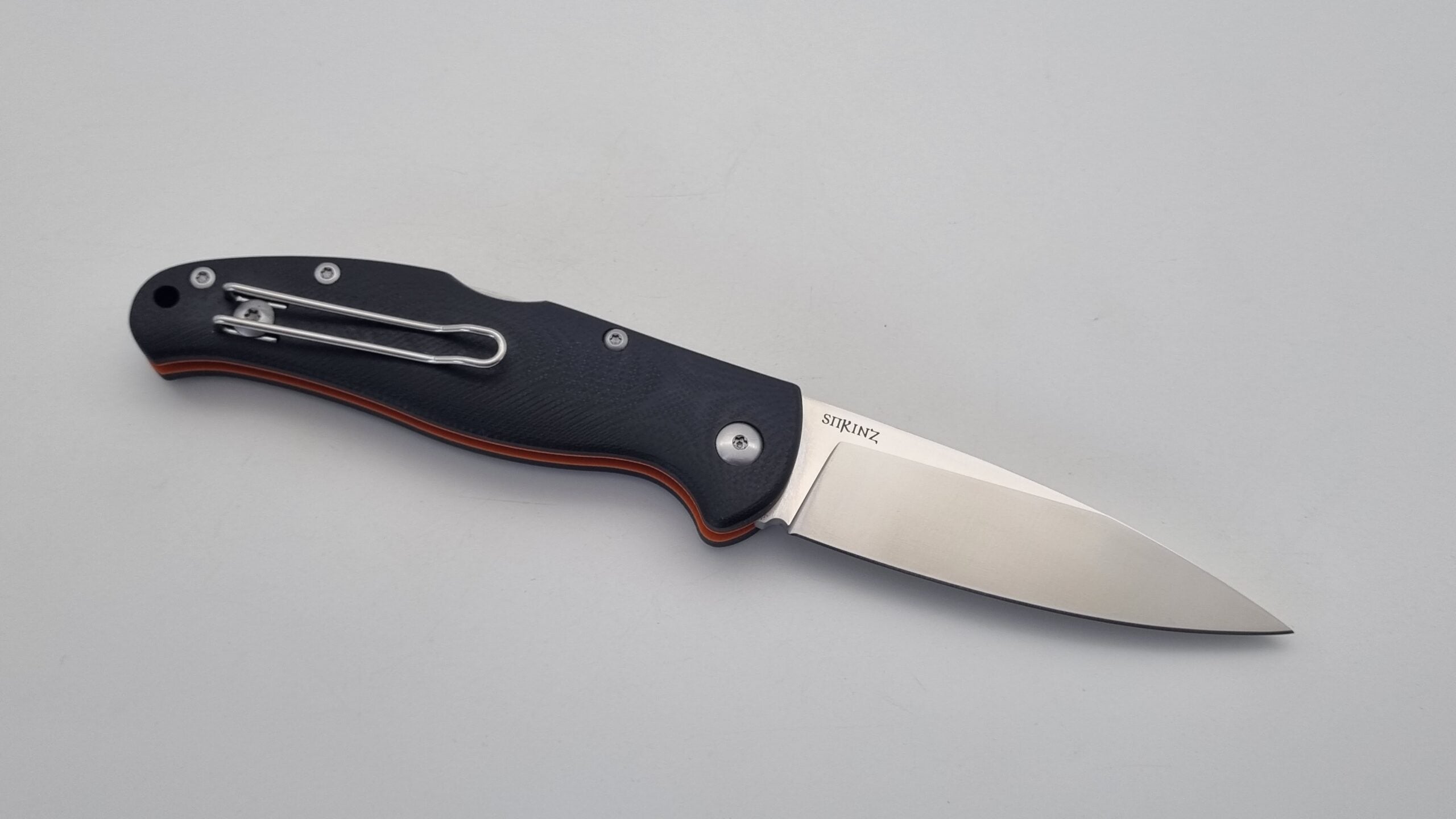Sprinz JARS Klappmesser zwei Hand EDC Schwarz G10