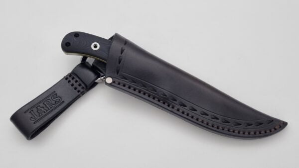 Echis JARS Messer von Jackknife Brushed Outdoor Jagd Messer G10 Black Leder