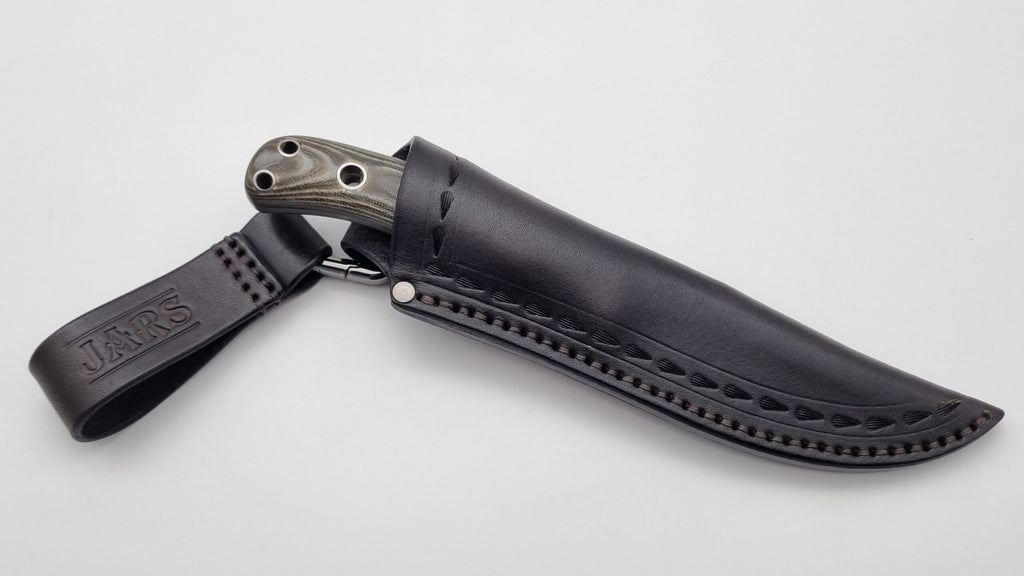 Echis JARS Serien Custom Knife Titan Pins Micarta Jagd Outdoor Messer  N690 60 HRC Brushed