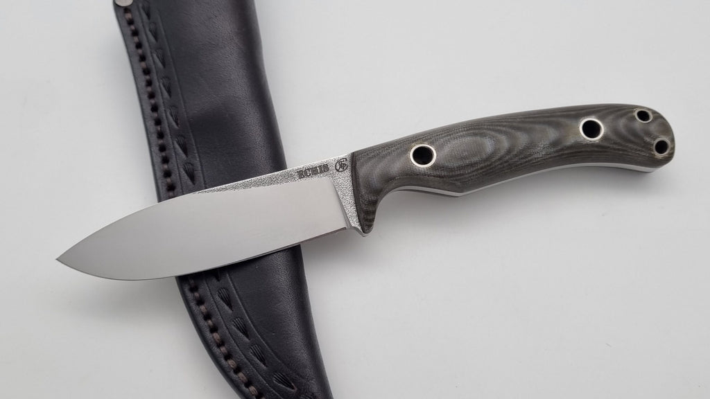 Echis JARS Serien Custom Knife Titan Pins Micarta Jagd Outdoor Messer  N690 60 HRC Brushed
