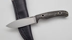 Echis JARS Serien Custom Knife Titan Pins Micarta Jagd Outdoor Messer  N690 60 HRC Brushed Stein