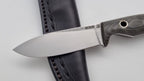 Echis JARS Serien Custom Knife Titan Pins Micarta Jagd Outdoor Messer  N690 60 HRC Brushed Stein