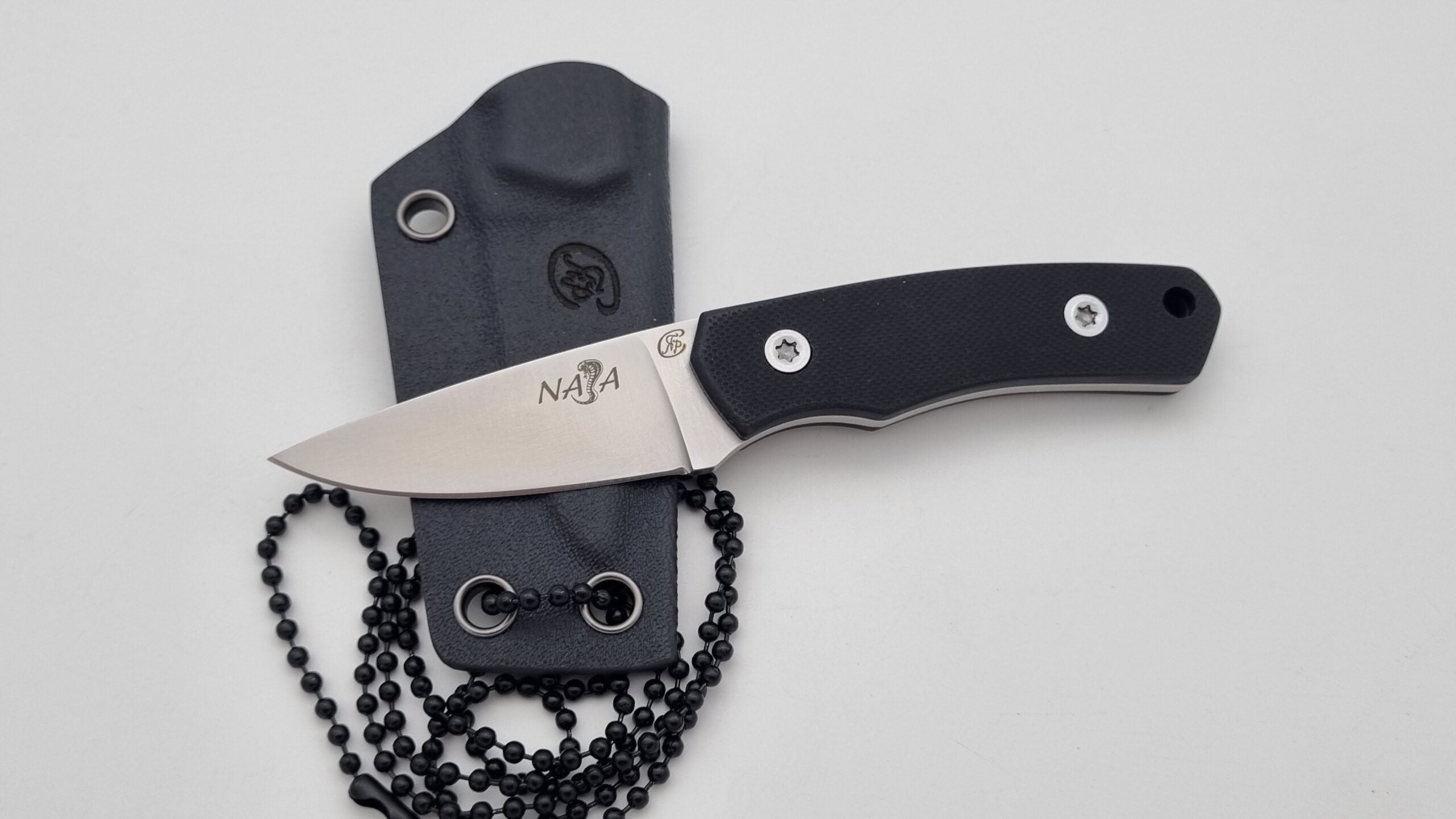 NAJA (Kobra) JARS Neck Knife von Jackknife EDC G10 Schwarz