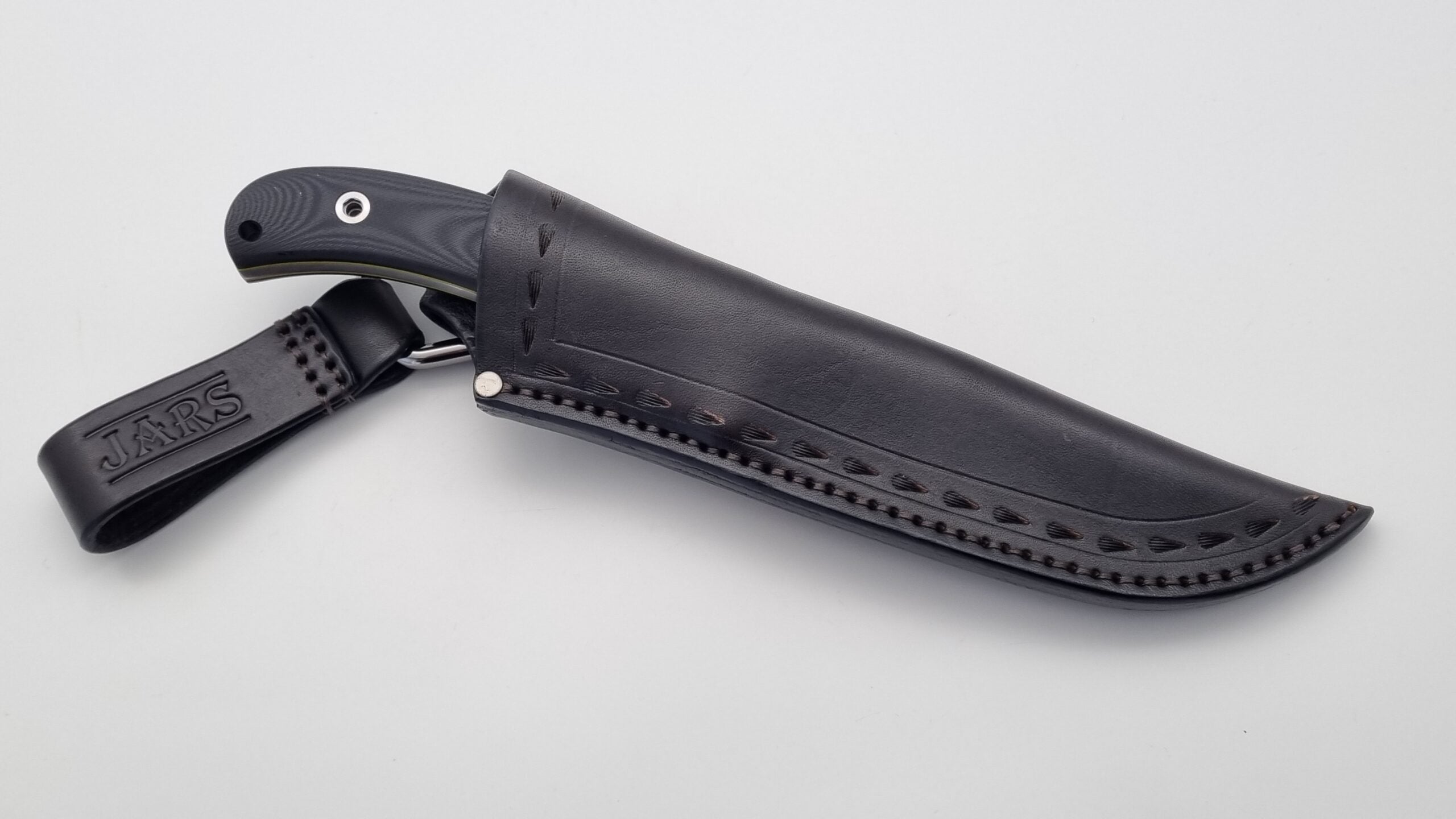 Coluber JARS 2.0 Messer von Jackknife Outdoor Jagd Messer Black G10 Lederscheide