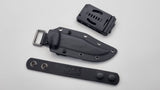 Coluber 2.0 Kydex Messerscheide mit Tek Lok und Dangler-Adapter mit Leder Gurtring