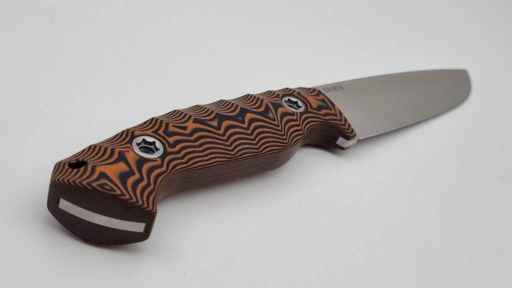 Berserker JARS Jagd Outdoor Messer Orange/Black G10 Leder