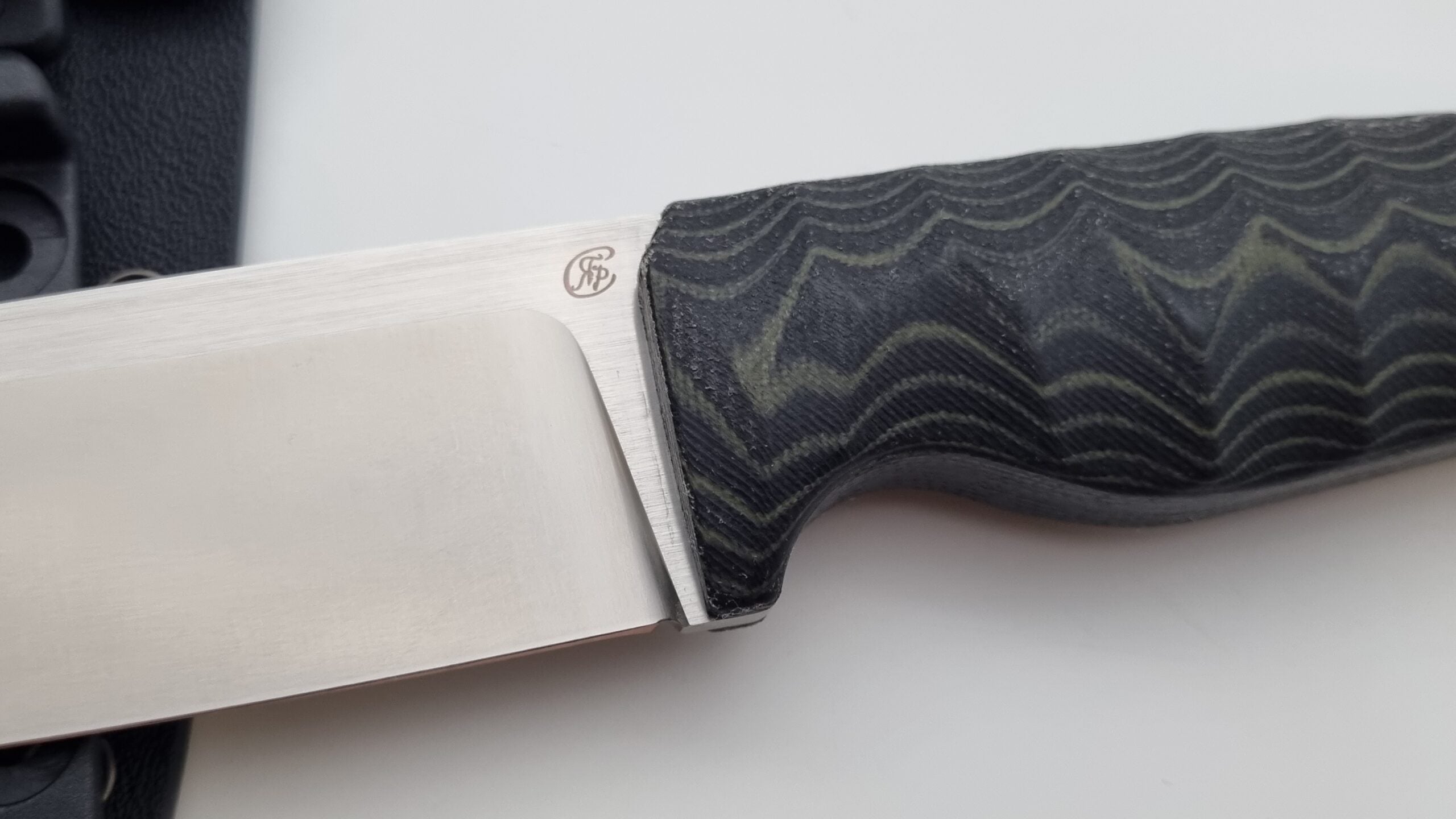 Leopard JARS Jagd Outdoor Messer Green/Black Micarta Kydex