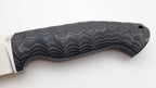 Leopard JARS Jagd Outdoor Messer Green/Black Micarta Kydex