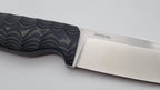 Leopard JARS Jagd Outdoor Messer Green/Black Micarta Leder