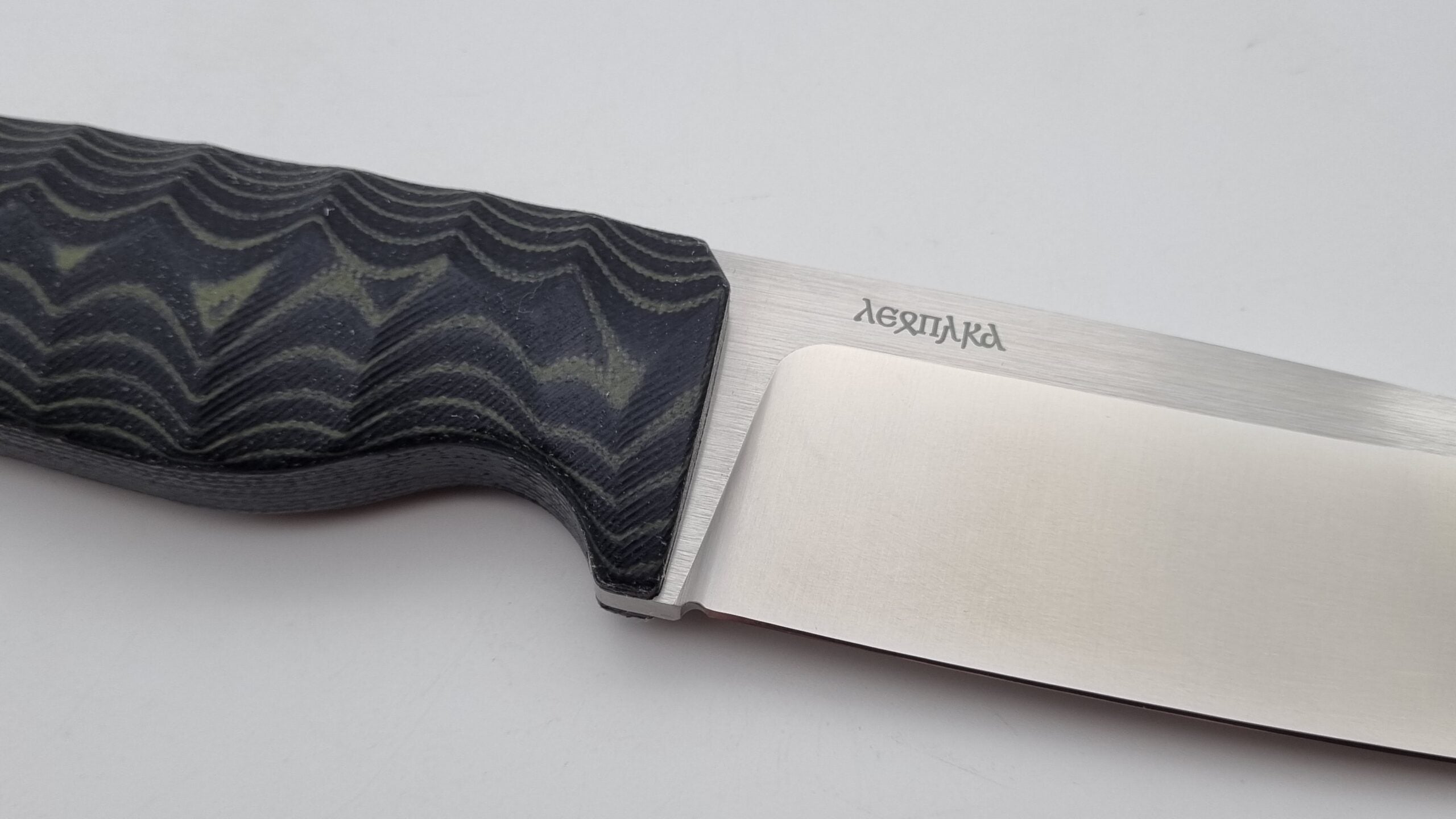 Leopard JARS Jagd Outdoor Messer Green/Black Micarta Kydex