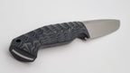 Leopard JARS Jagd Outdoor Messer Green/Black Micarta Leder