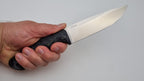 Leopard JARS Jagd Outdoor Messer Green/Black Micarta Leder