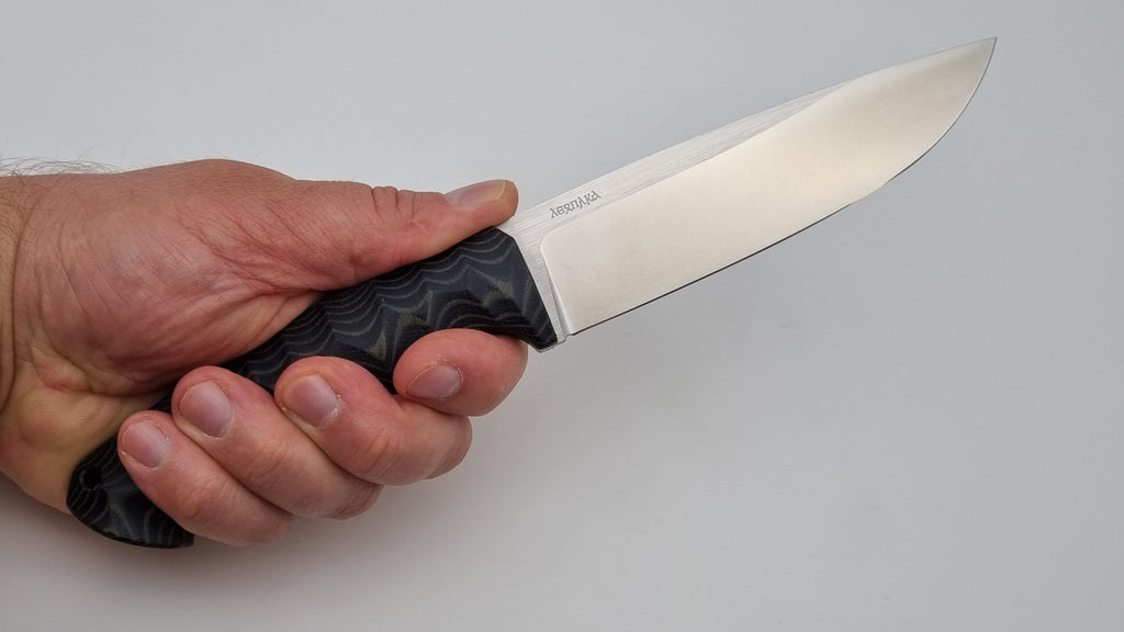 Leopard JARS Jagd Outdoor Messer Green/Black Micarta Kydex
