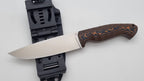 Leopard JARS Jagd Outdoor Messer Orange/Black Micarta Kydex