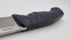 Leopard JARS Jagd Outdoor Messer Black Micarta Leder