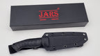 Leopard JARS Jagd Outdoor Messer Black Micarta Kydex