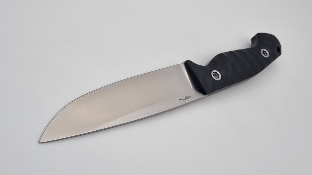 Leopard JARS Jagd Outdoor Messer Black G10 Leder
