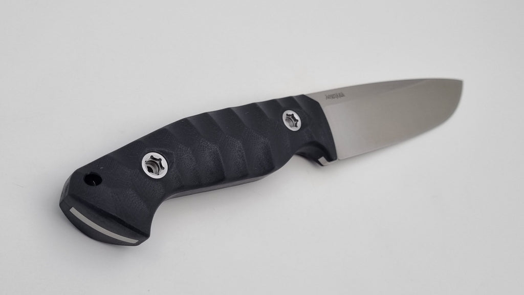 Leopard JARS Jagd Outdoor Messer Black G10 Leder