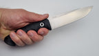 Leopard JARS Jagd Outdoor Messer Black G10 Leder
