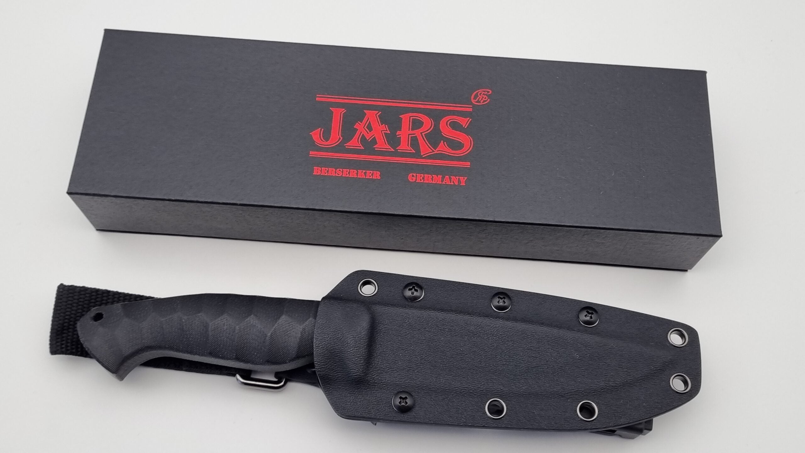 Berserker JARS Jagd Outdoor Messer Black Micarta Kydex
