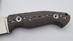 Berserker JARS Jagd Outdoor Messer Beige G10 Leder