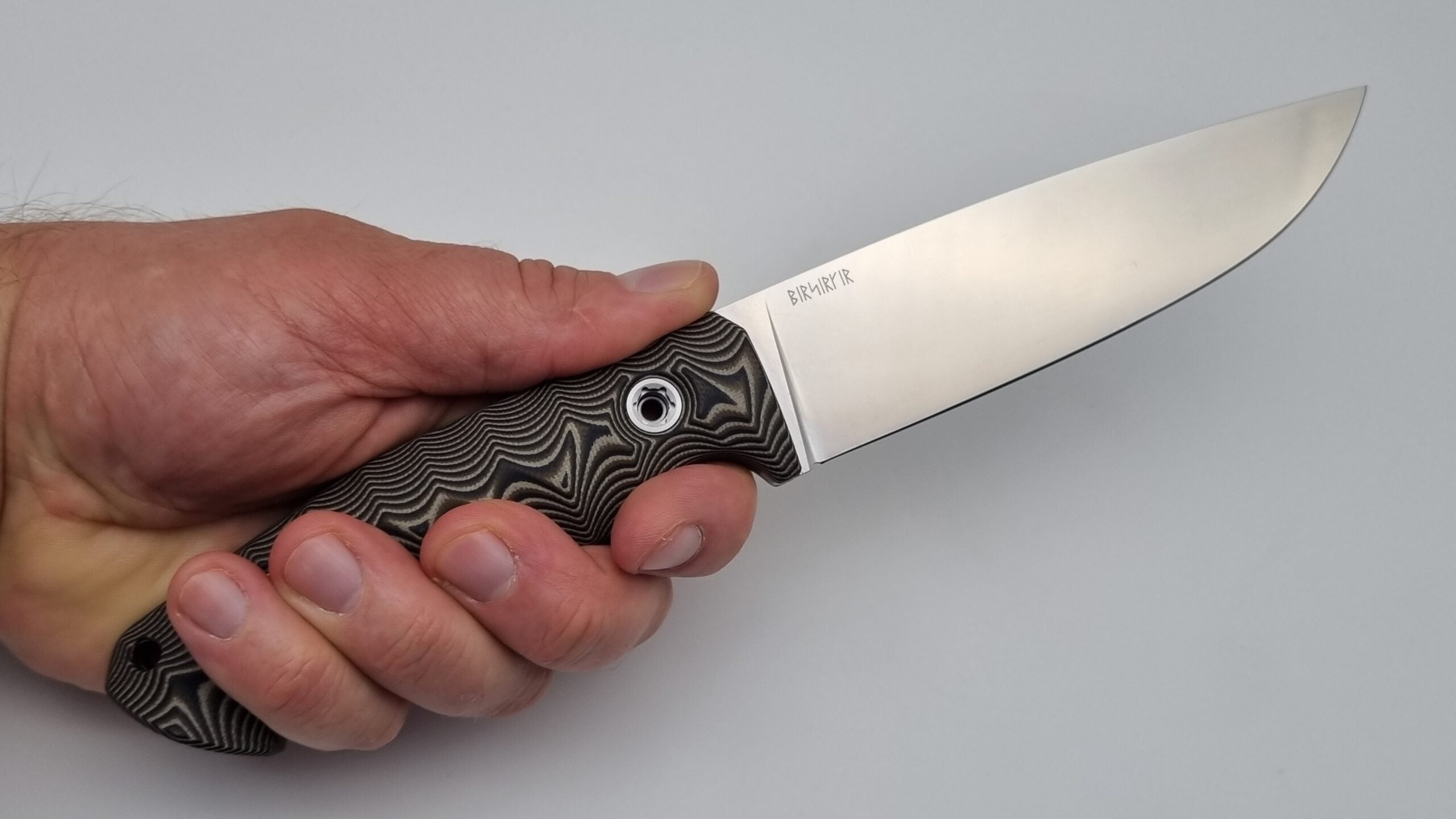 Berserker JARS Jagd Outdoor Messer N690 60HRC Beige G10 Kydex