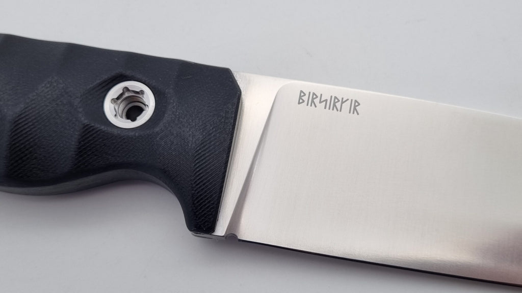Berserker JARS Jagd Outdoor Messer Black G10 Leder