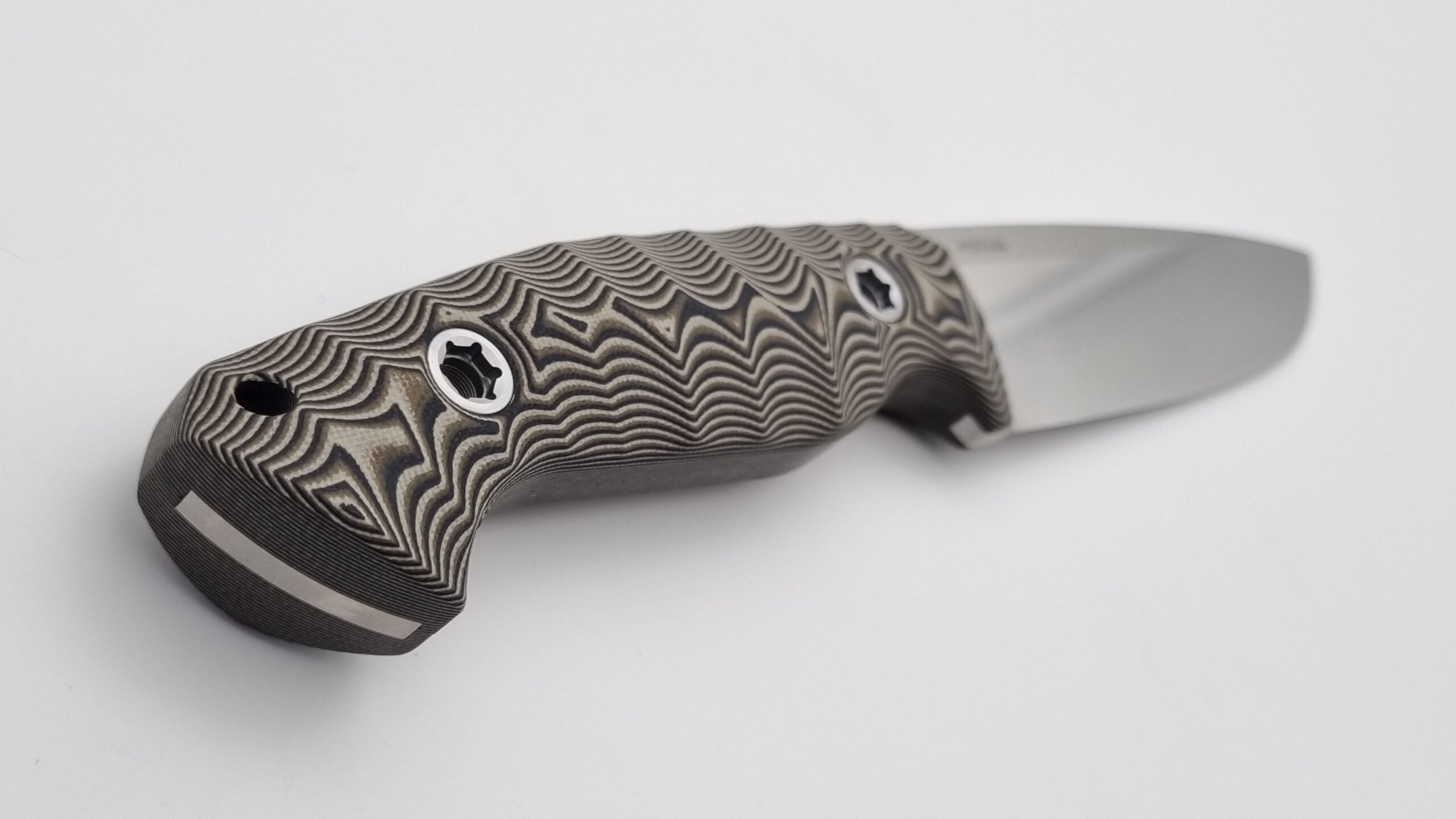 Leopard JARS Jagd Outdoor Messer Beige G10 Leder