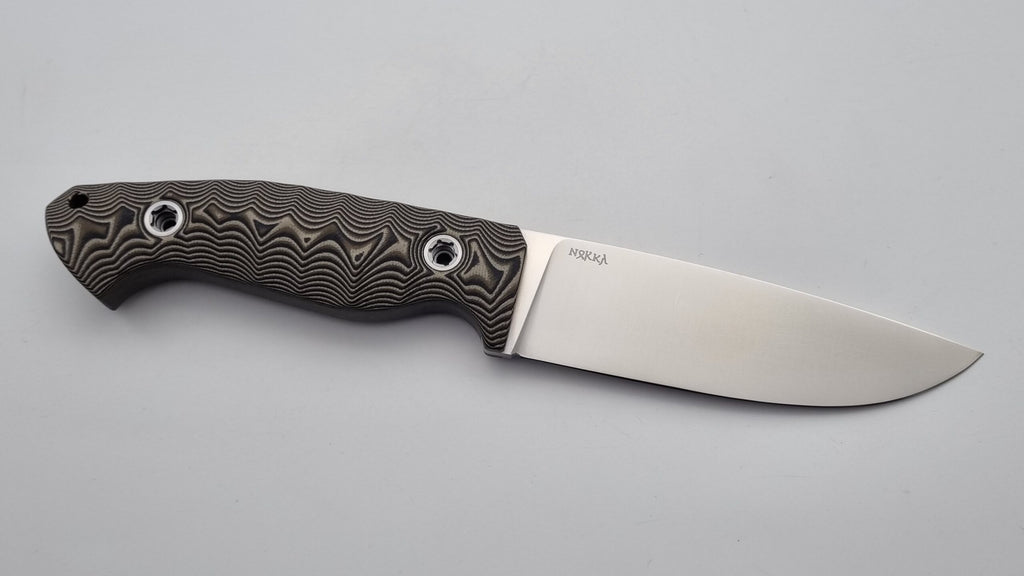 Norka JARS Jagd Outdoor Messer Beige G10 Leder